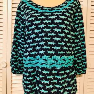 Crown & Ivy Grasshopper Top